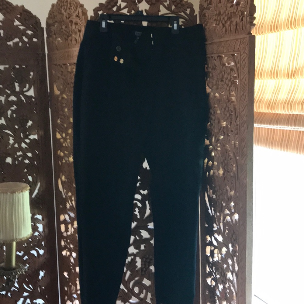 Jones of new York ankle high black cotton pant